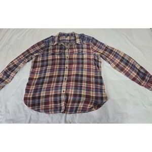 Chaps Women's XL Plaid Flannel Button-Down Shirt